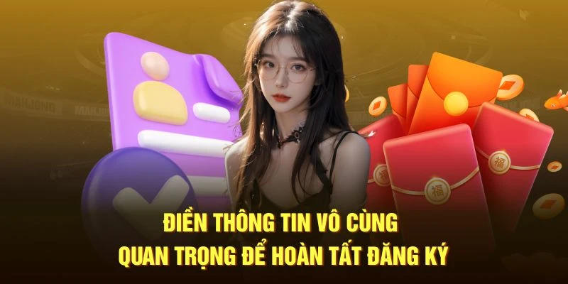 Điền thông tin vô cùng quan trọng để hoàn tất đăng ký 88VV